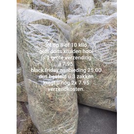 Product: ✓ Duits kruiden hooi 8 kilo grof xxl